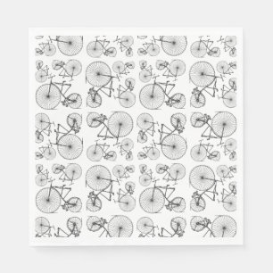 Antique Bicycles Art CUSTOM BACKGROUND COLOR Napkins