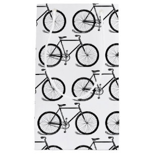 Antique Bicycles Bike Art CUSTOM BACKGROUND COLOR Small Gift Bag