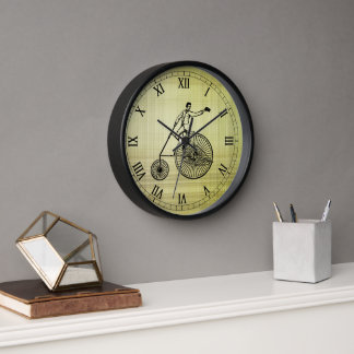 Antique Bike Wall Clock