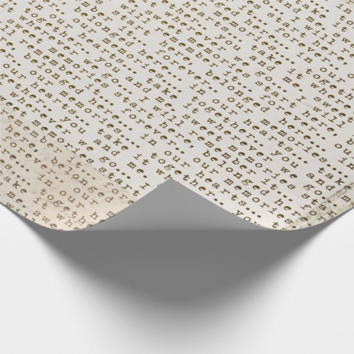 Antique Bird and Newspaper Wrapping Paper Roll Zazzle