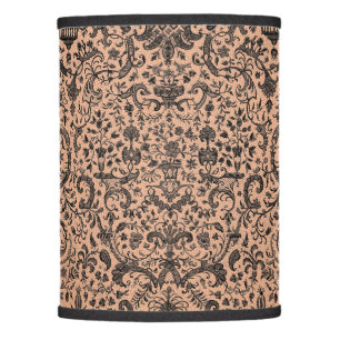 Antique Black Lace French Print Pattern Lamp Shade