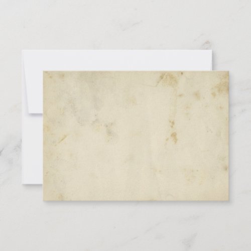 Antique Blank Stained Aged Paper RSVP Cards