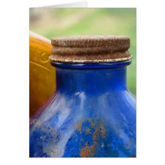 Antique Blue Bottle Cards (Front)