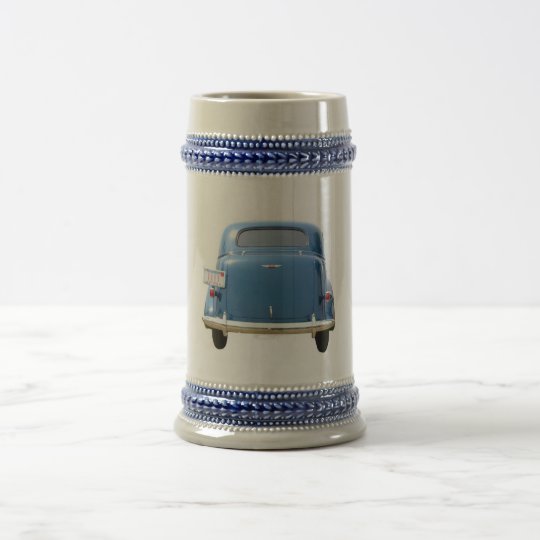 ANTIQUE BLUE CHEVY Beer Mug ~ Add your name!