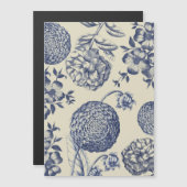 Antique Blue Flower Print Floral (Front/Back)