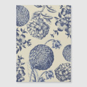 Antique Blue Flower Print Floral (Front)