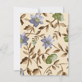 Antique Blue Flowers