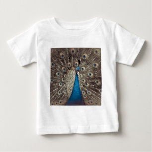 Antique Blue Peacock Baby T-Shirt
