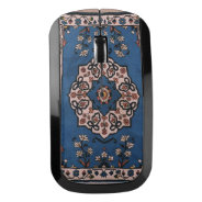 Antique Blue Persian Turkish Carpet Wireless Mouse at Zazzle