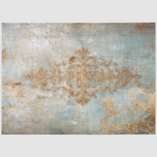 Antique Blue Romance Design Series 7 Tissue Paper
