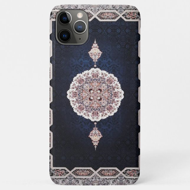 Antique Blue Turkish Persian Carpet Rug Case-Mate iPhone Case (Back)