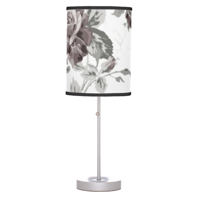 Antique blush pink table lamp (Front)