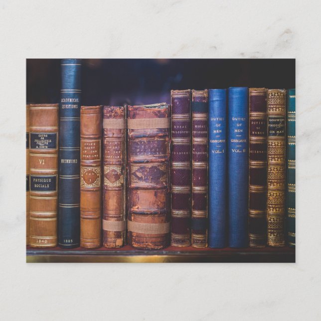 Antique book Bindings Books Postcard (Front)