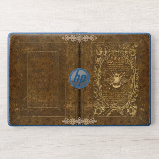 Antique Book Cover Inspired HP Laptop Skin (Front)