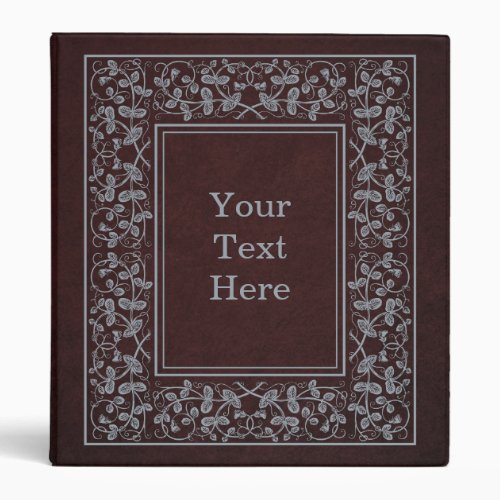 Antique Book Cover Style 3 Ring Binder