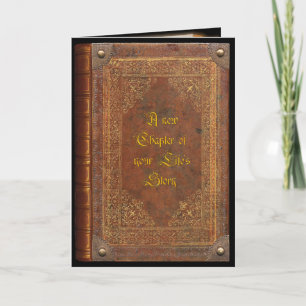 Antique Book (customizable) Card