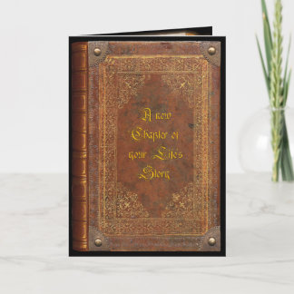 Antique Book (customizable) Card