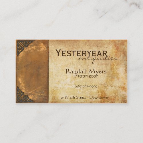 Antique Book II Business Card Template