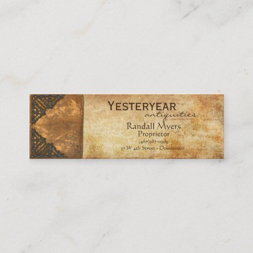 Customizable Antique Book II Business Card
