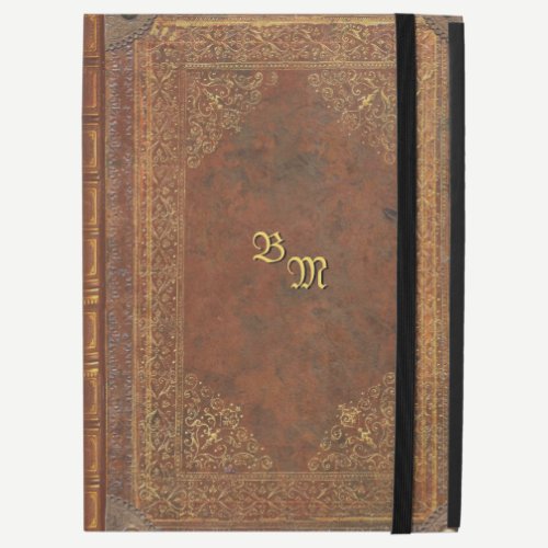 Antique Book Look with your Initials iPad Case