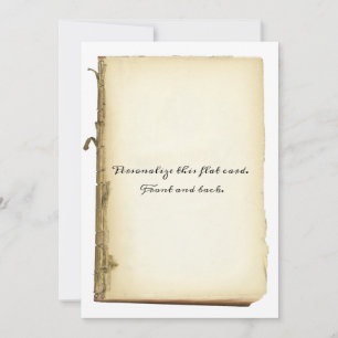 Antique Book Pages Stained Old-fashioned Parchment