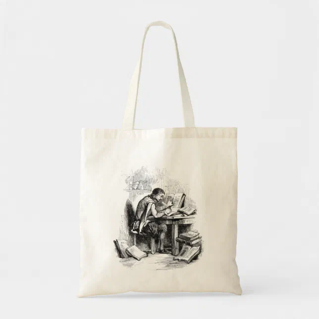 Antique Book Writer Author Tote Bag | Zazzle