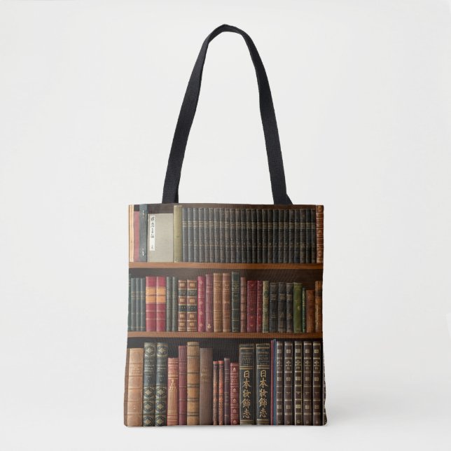 Antique Books Book Lover Tote Bag (Front)