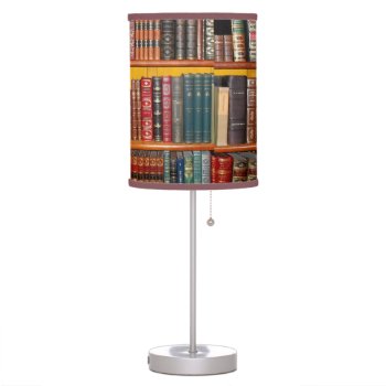 Antique Books Table Lamp by StoneRhythms at Zazzle