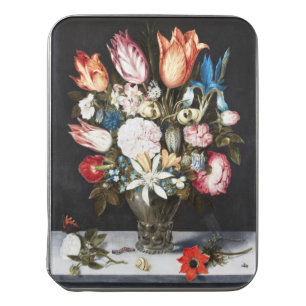 Antique Bosschaert Dutch Tulips and Roses Art Jigsaw Puzzle