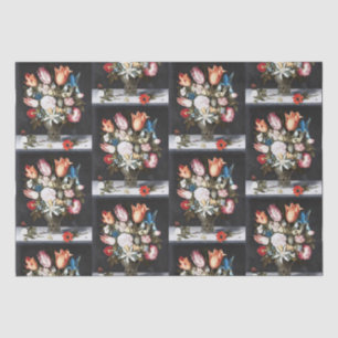 Antique Bosschaert Dutch Tulips and Roses Art Tissue Paper