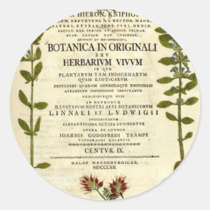 Antique Botany Bookplate