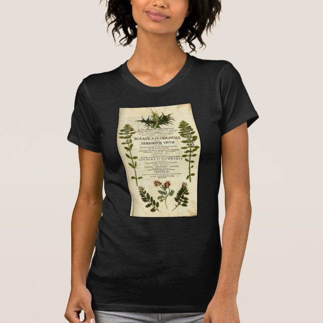 Antique Botany Bookplate T-Shirt (Front)