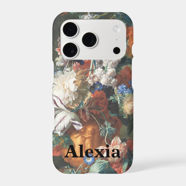 Antique Bouquet of Flowers in an Urn iPhone Case (Back)