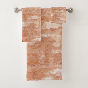 Antique Brass Bricks Bath Towel Set