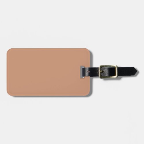 Antique brass solid color  luggage tag