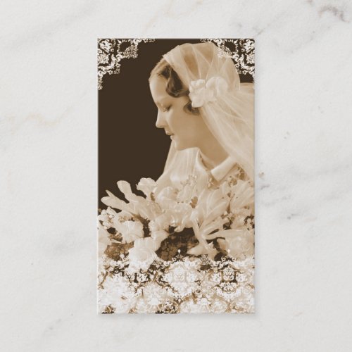 Antique Bridal Wedding Business Cards