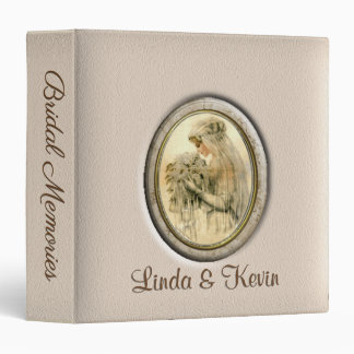 Antique Bride Bridal Memories Personal 3 Ring Binder