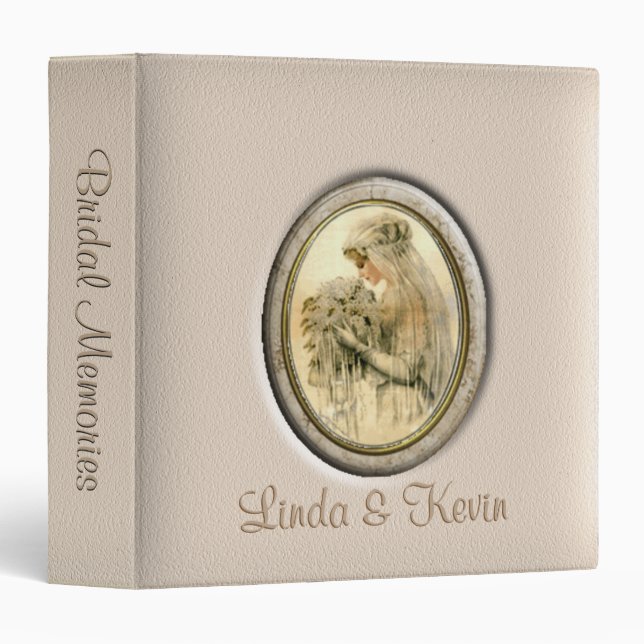 Antique Bride Bridal Memories Personal Binder (Front/Spine)