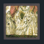 Antique Bride Vintage Wedding Jewelry Box<br><div class="desc">This beautiful antique image was created in 1861,  showing a bride surrounded by her bridal party. A beautiful addition for any bride!</div>