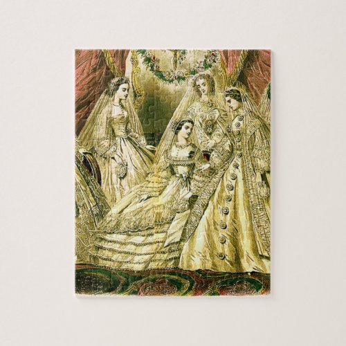 Antique Bride Vintage Wedding Jigsaw Puzzle