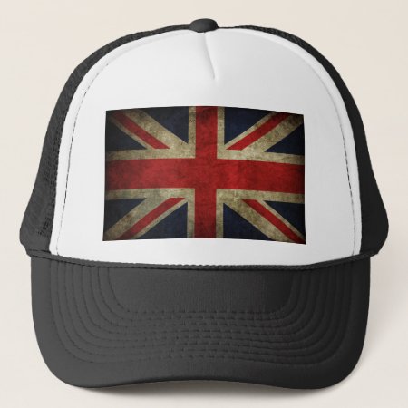 Antique British Union Jack Flag Uk Trucker Hat