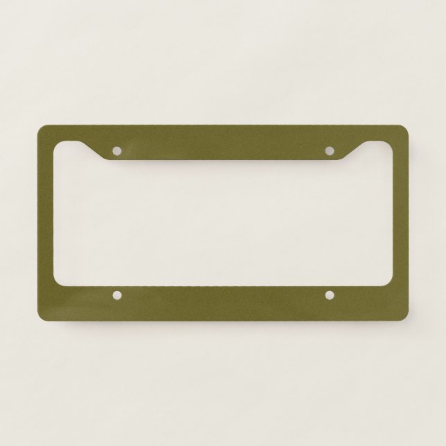 Antique bronze (solid color)  license plate frame (Front)
