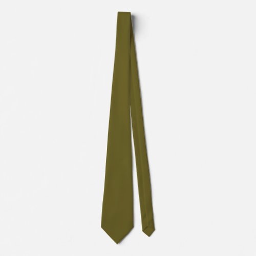 Antique bronze solid color neck tie