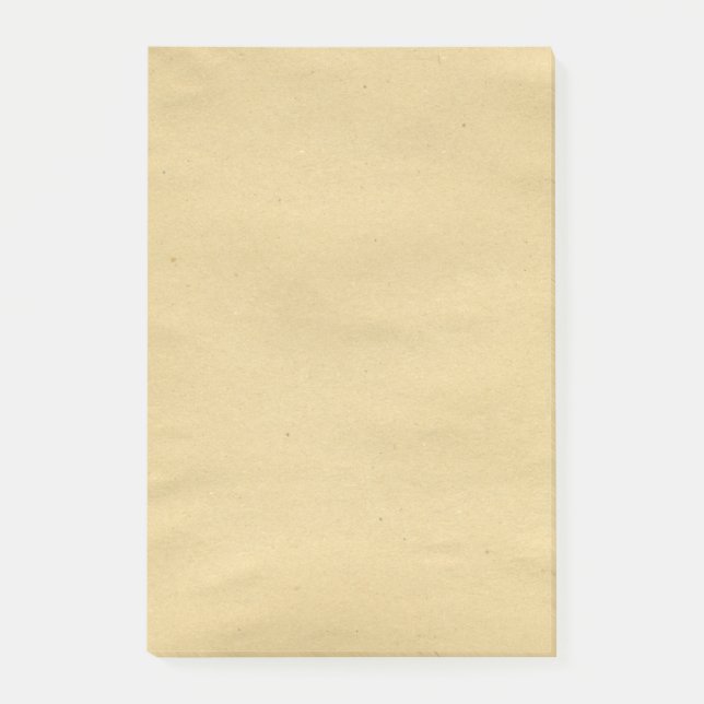 Antique Brown Blank Paper Post-it Notes (Front)