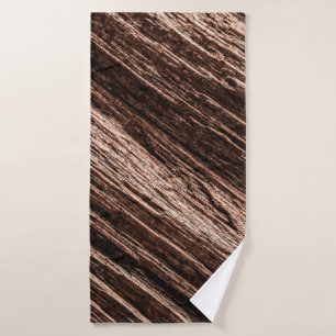 Antique brown obsolete wooden background. age-old, bath towel