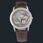 Antique Buffalo Nickel Vintage Rare Coin Collector Watch<br><div class="desc">This attractive buffalo nickel wrist watch is a perfect gift for the rare coin collector or antique buff. It reminds me of a key fob of my mom's which was made from a silver dollar. Timeless style!</div>