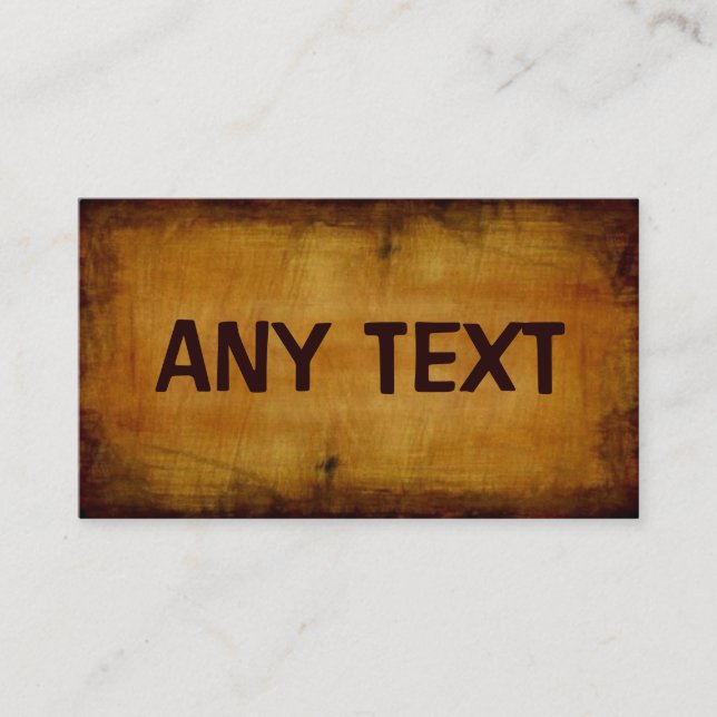 Antique Business Card (Front)