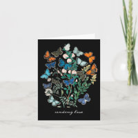 Antique butterflies and moths Colorful
