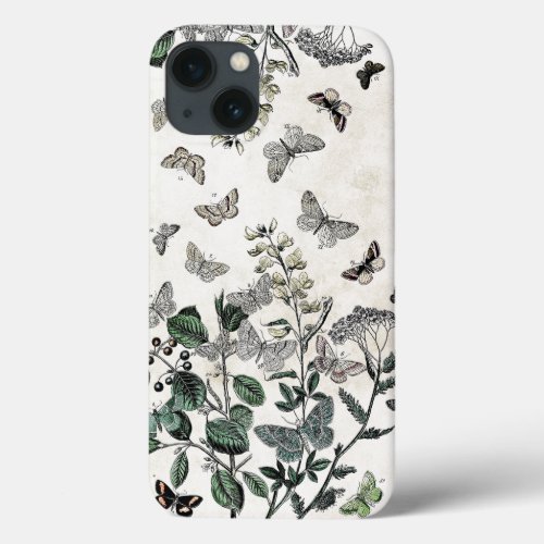 ANTIQUE BUTTERFLIES iPhone 13 CASE