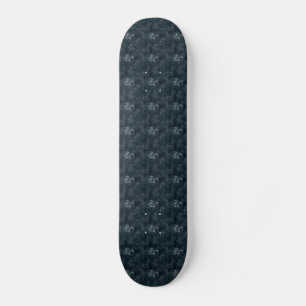 Antique Butterflies on Dark Blue Skateboard Deck